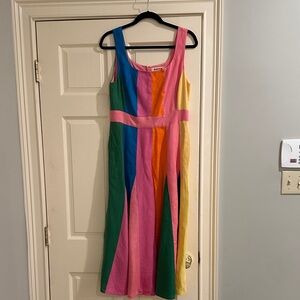 Boden Multicolor Sleeveless Midi Dress